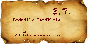 Bodnár Terézia névjegykártya